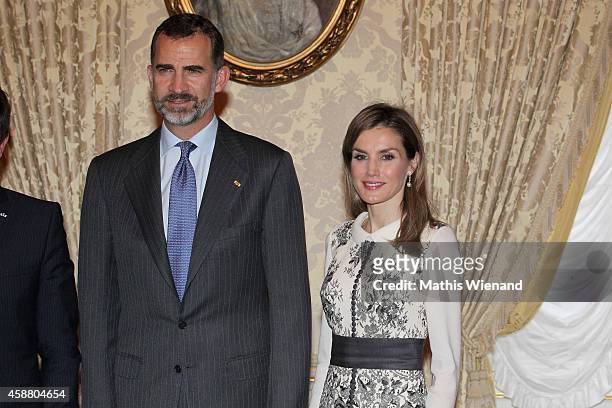 King Felipe VI Of Spain and Queen Letizia Of Spain attend a One Day Visit In Luxembourg on November 11, 2014 in Luxembourg, Luxembourg.