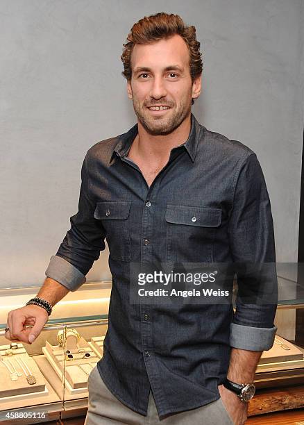 Jarret Stoll attends an in-store event hosted by David Yurman with Jarret Stoll to celebrate the launch of The Men's Forged Carbon Collection at...