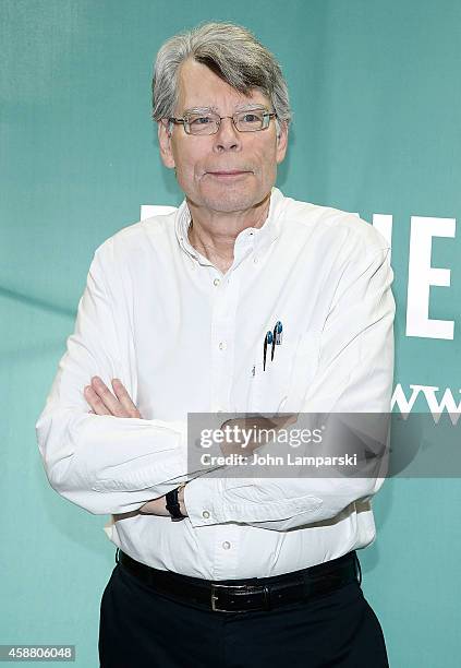 Stephen King Signs Copies Of His Book "Revival" at Barnes & Noble Union Square on November 11, 2014 in New York City.