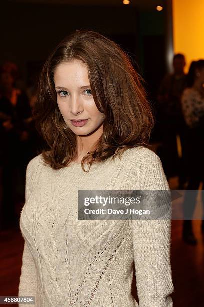 Emily Agnes attends the UK Premiere of "Journey To Le Mans" at Vue Leicester Square on November 11, 2014 in London, England.