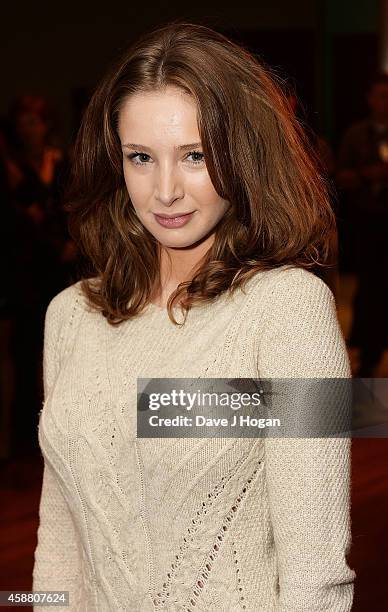 Emily Agnes attends the UK Premiere of "Journey To Le Mans" at Vue Leicester Square on November 11, 2014 in London, England.