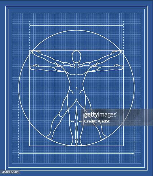 illustrations, cliparts, dessins animés et icônes de l'homme vitruvien plan d'architecte - plan darchitecte