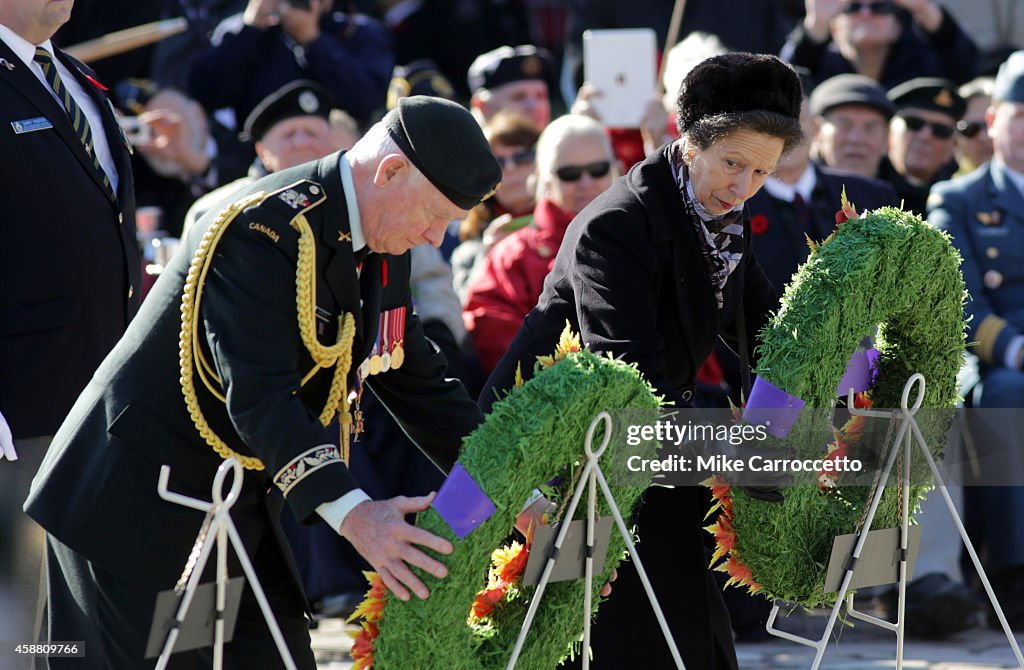 Canadian Remembrance Day Ceremony Held At War Memorial In Ottawa