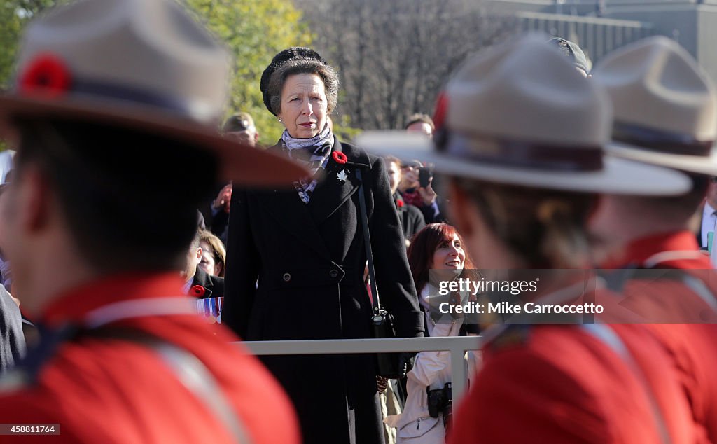 Canadian Remembrance Day Ceremony Held At War Memorial In Ottawa