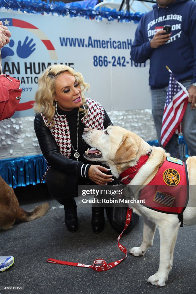 America Salutes Four-Legged Military Heroes During 2014 Veterans Day Parade