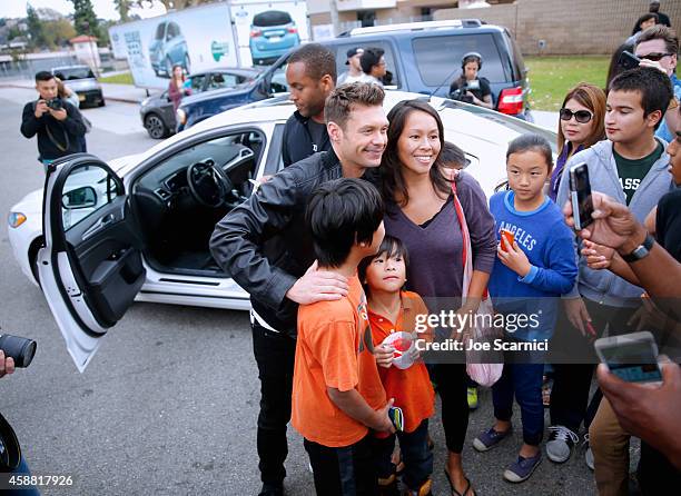 Tv personality Ryan Seacrest at the Ford Drive 4UR School Event with Ryan Seacrest, The Recording Academy and GRAMMY Foundation at Diamond Bar High...