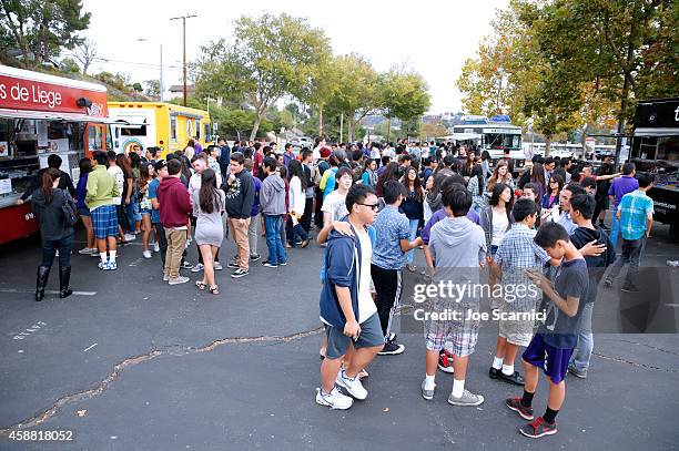 General view of the atmosphere at the Ford Drive 4UR School Event with Ryan Seacrest, The Recording Academy and GRAMMY Foundation at Diamond Bar High...