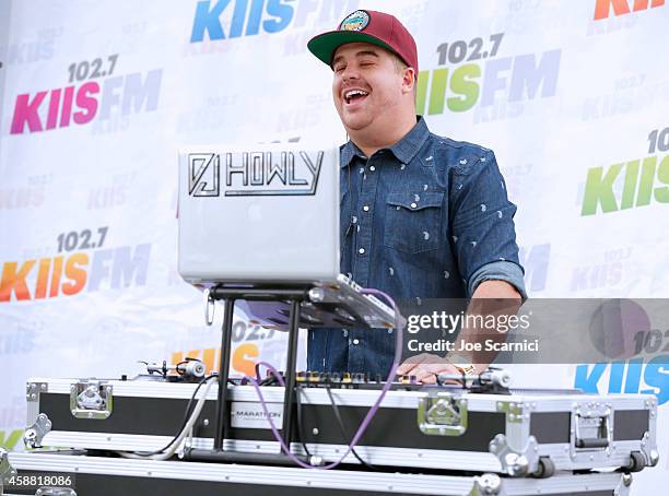 Howly onstage at the Ford Drive 4UR School Event with Ryan Seacrest, The Recording Academy and GRAMMY Foundation at Diamond Bar High School on...