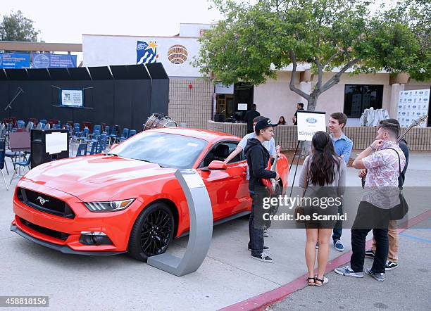 General view of the atmosphere at the Ford Drive 4UR School Event with Ryan Seacrest, The Recording Academy and GRAMMY Foundation at Diamond Bar High...