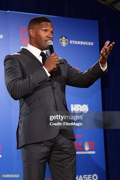 Actor Jamie Foxx attends "The Concert For Valor" at The National Mall on November 11, 2014 in Washington, DC.