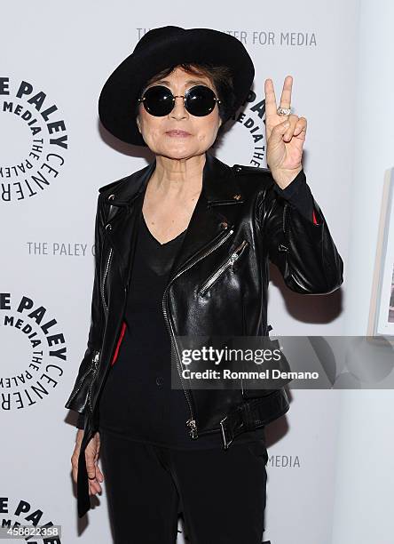 Yoko Ono attends the Paley Center for Media Presents: An Evening WIth Yoko Ono at Paley Center For Media on November 11, 2014 in New York City.