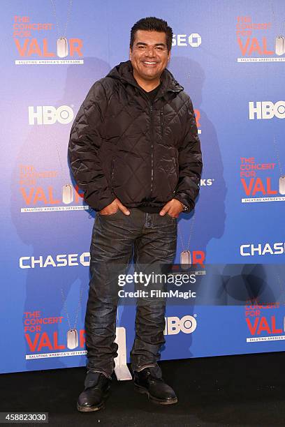 Comedian George Lopez attends "The Concert For Valor" at The National Mall on November 11, 2014 in Washington, DC.