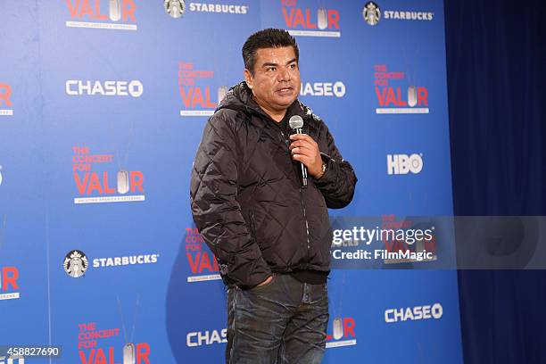 Comedian George Lopez attends "The Concert For Valor" at The National Mall on November 11, 2014 in Washington, DC.