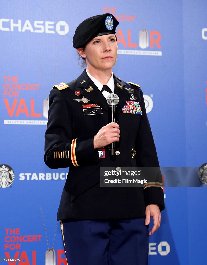 HBO, Starbucks and Chase Present "The Concert For Valor" - Press Tent