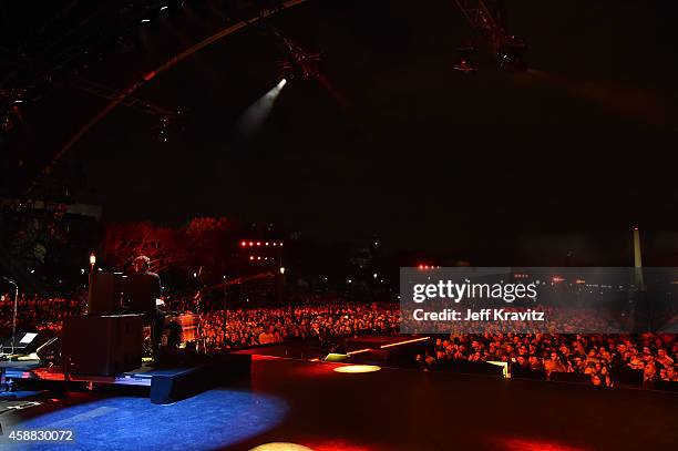 Musician Patrick Carney of The Black Keys performs onstage during "The Concert For Valor" at The National Mall on November 11, 2014 in Washington, DC.