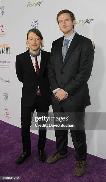 Cal Campbell and Keifer Neilson attends the Premiere of "Glen Campbell... I'll Be Me" at Pacific Design Center on November 11, 2014 in West...