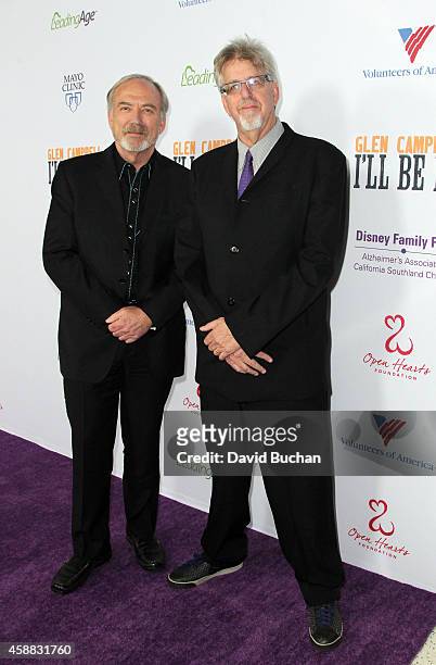Director James Keach and Producer Trevor Albert attends the Premiere of "Glen Campbell... I'll Be Me" at Pacific Design Center on November 11, 2014...