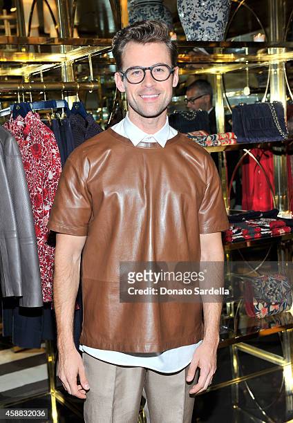 Personality Brad Goreski attends Vogue and Tory Burch celebrate the Tory Burch Watch Collection at Tory Burch on November 11, 2014 in Beverly Hills,...