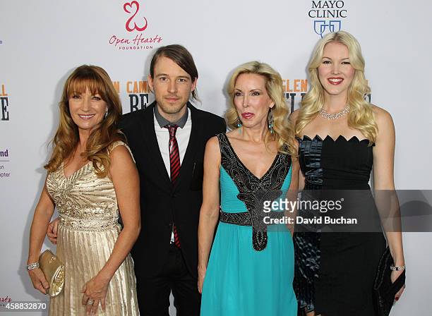 Actress Jane Seymour, Cal Campbell, Kim Campbell and Ashley Campbell attends the Premiere of "Glen Campbell... I'll Be Me" at Pacific Design Center...