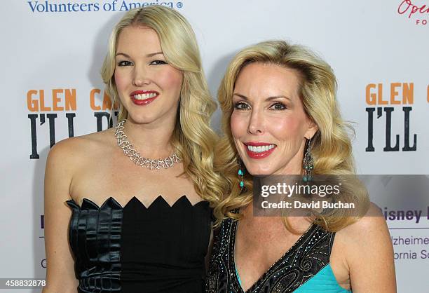 Ashley Campbell and Kim Campbell attend the Premiere of "Glen Campbell... I'll Be Me" at Pacific Design Center on November 11, 2014 in West...