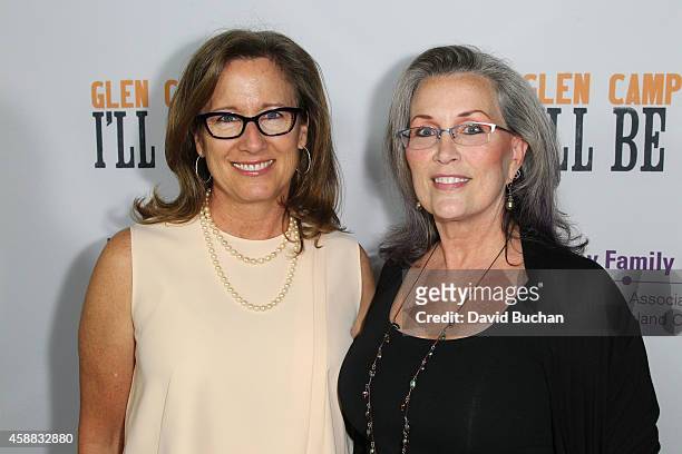 Host Susan Disney Lord and Susan Galeas attends the Premiere of "Glen Campbell... I'll Be Me" at Pacific Design Center on November 11, 2014 in West...