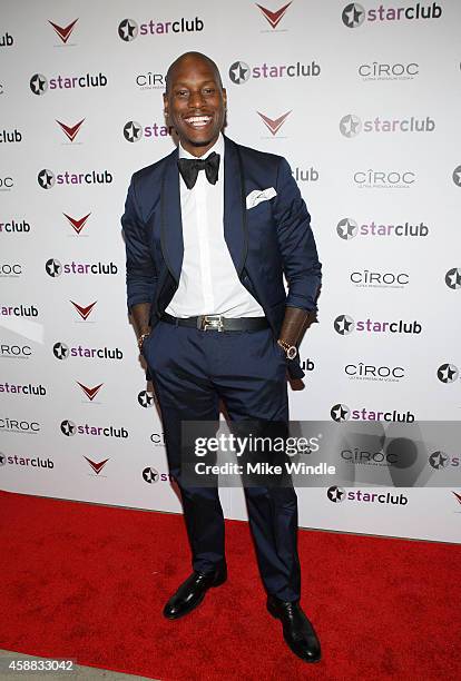 Host Tyrese Gibson styled by April Roomet attends StarClub Inc.'s Private Party hosted by Tyrese Gibson on Tuesday, November 11, 2014 in Santa...