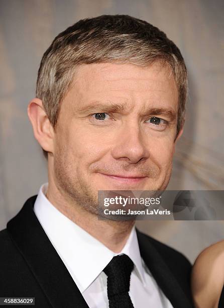 Actor Martin Freeman attends the premiere of "The Hobbit: The Desolation Of Smaug" at TCL Chinese Theatre on December 2, 2013 in Hollywood,...