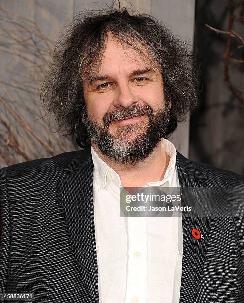 Director Peter Jackson attends the premiere of "The Hobbit: The Desolation Of Smaug" at TCL Chinese Theatre on December 2, 2013 in Hollywood,...