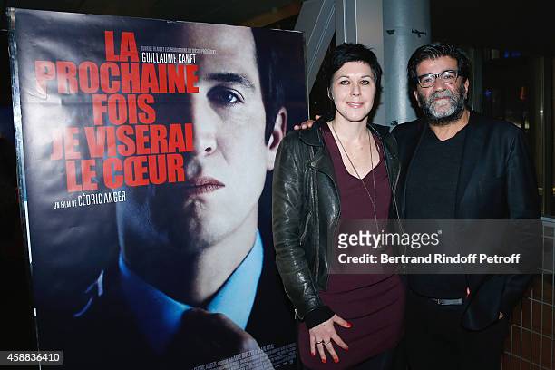 Producers of the movie Anne Rapczyk and Alain Attal attend the 'La prochaine fois, je viserai le coeur' Paris Premiere at UGC Cine Cite Bercy on...