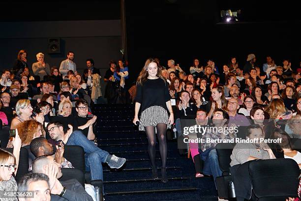 Actress of the movie Ana Girardot attends the 'La prochaine fois, je viserai le coeur' Paris Premiere at UGC Cine Cite Bercy on November 11, 2014 in...