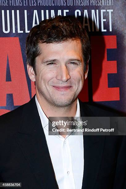 Actor of the movie Guillaume Canet attends the 'La prochaine fois, je viserai le coeur' Paris Premiere at UGC Cine Cite Bercy on November 11, 2014 in...