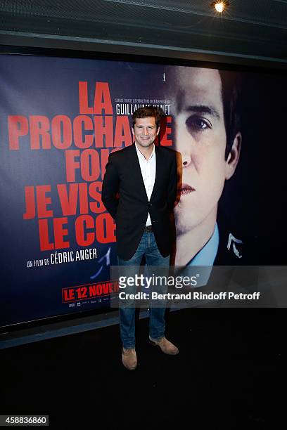 Actor of the movie Guillaume Canet attends the 'La prochaine fois, je viserai le coeur' Paris Premiere at UGC Cine Cite Bercy on November 11, 2014 in...