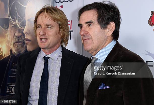 Actor Owen Wilson and Peter Brant attend the screening of "The Homesman" during AFI FEST 2014 presented by Audi at Dolby Theatre on November 11, 2014...