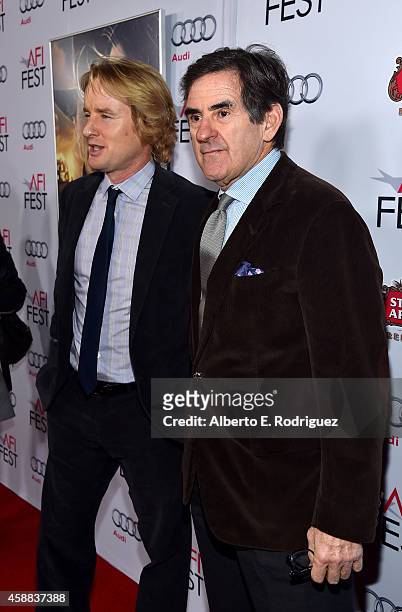 Actor Owen Wilson and Peter Brant attend the screening of "The Homesman" during AFI FEST 2014 presented by Audi at Dolby Theatre on November 11, 2014...