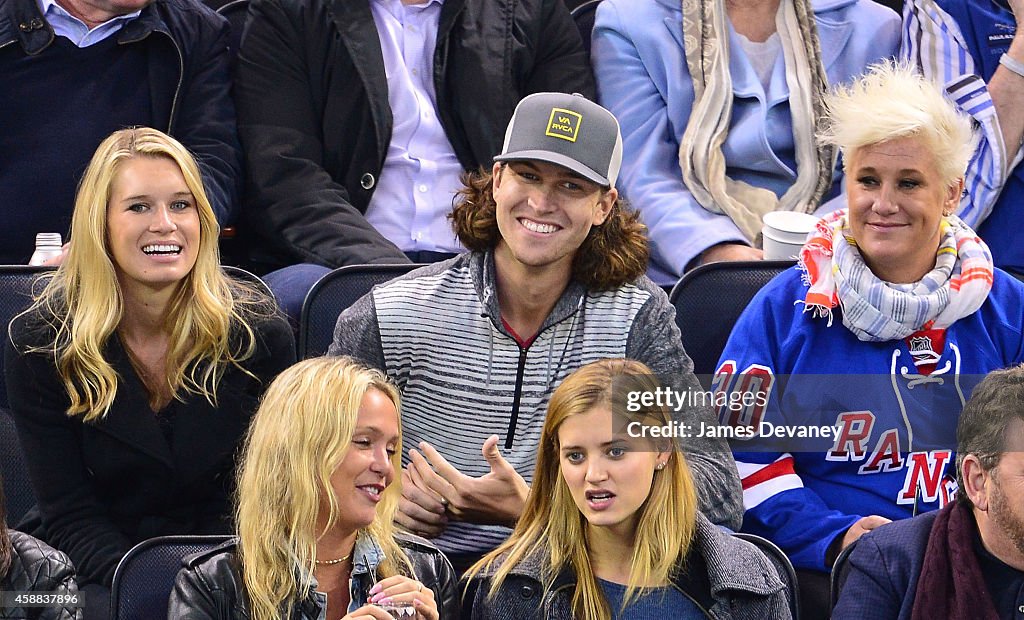 Celebrities Attend The Pittsburgh Penguins Vs New York Rangers Game - November 11, 2014