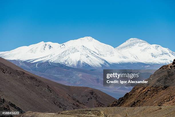 nevado tres cruces, chile - los andes fotografías e imágenes de stock