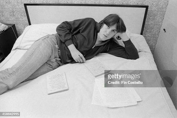 28th FEBRUARY: Cameron Crowe, U.S. Film director and music journalist, poses on a bed while on tour with Deep Purple, USA, 28 February 1974.