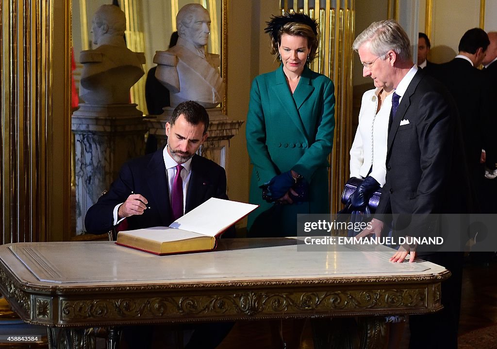 BELGIUM-SPAIN-ROYALS-DIPLOMACY