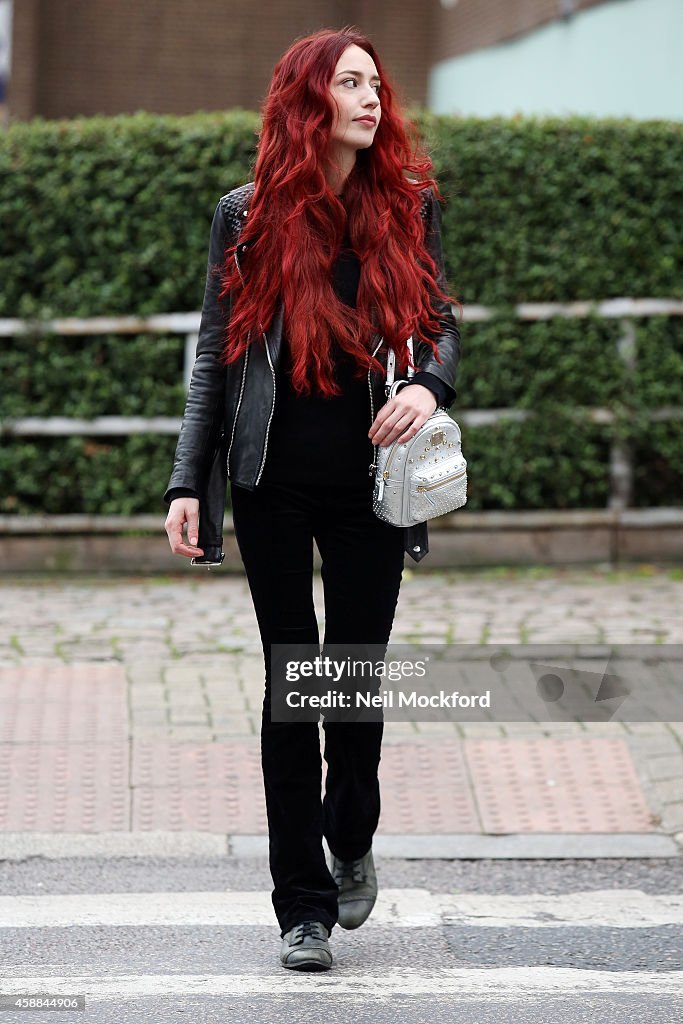 Street Style Shot Of Lizzy Jagger With MCM Bag