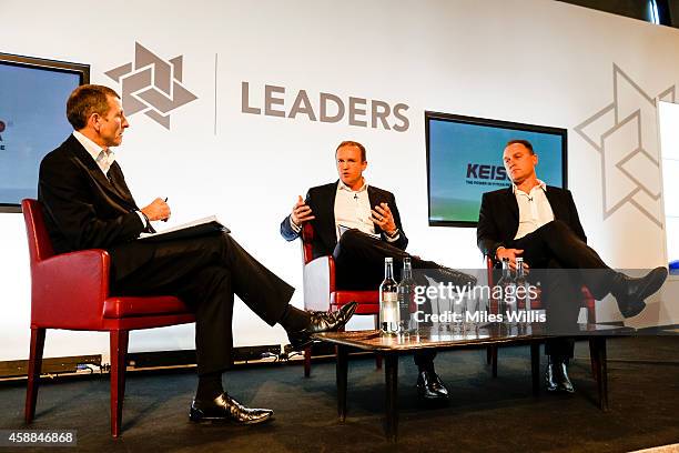 Andy Flower , Technical Director of Elite Coaching, England and Wales Cricket Board speaks with Head CoachJohn Longmire of Sydney Swans during the...