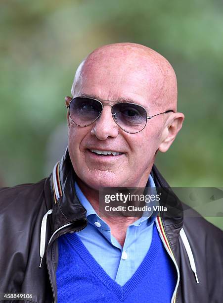Arrigo Sacchi attends Italy Training Session at Coverciano on November 12, 2014 in Florence, Italy.