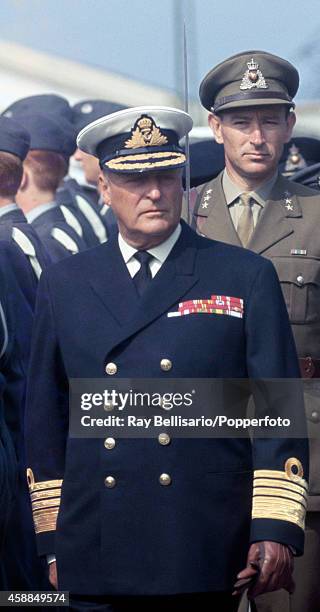 King Olav V of Norway in Bergen, circa 1967.