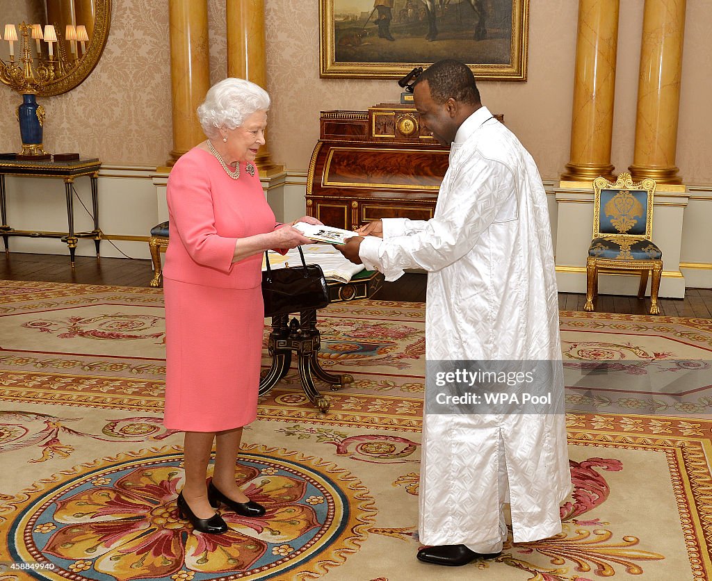 Credentials at Buckingham Palace