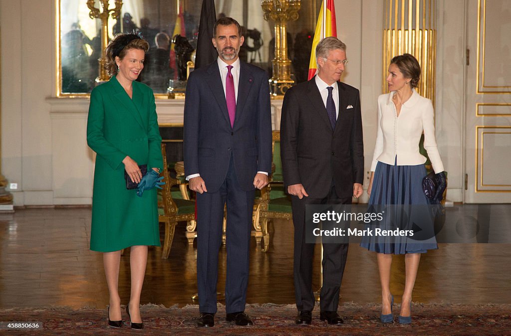 Spanish Royals Visit Brussels