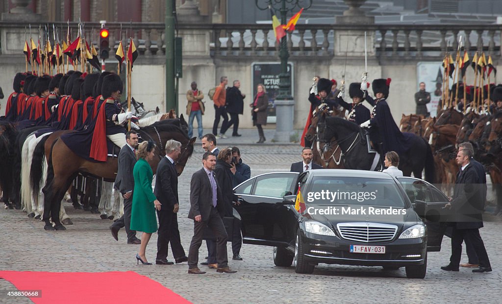 Spanish Royals Visit Brussels