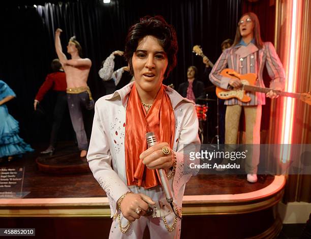 Waxwork of Elvis Presley is seen at Museo de Cera, one of the best wax museums in the world, which displays the waxworks of famous characters, in...
