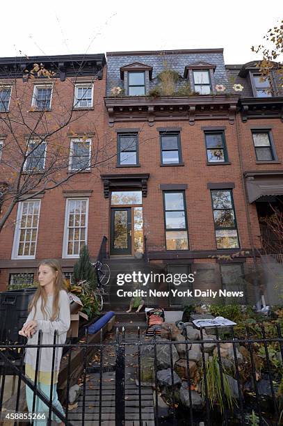 Gennaro Brooks-Church built a two-story tree house in his backyard for his three percosious children in the backyard of his 2nd Street home in Cobble...