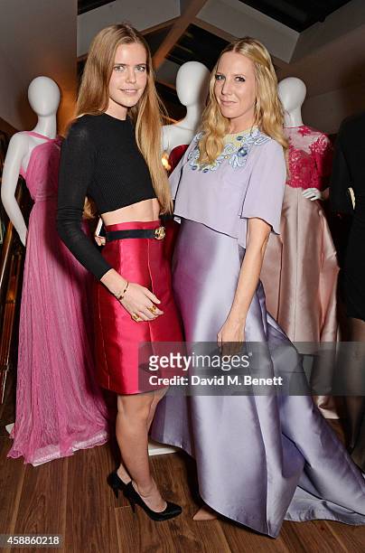 Katie Readman and Alice Naylor Leyland attend as evening wear label TOUJOURI presents their SS15 collection with an intimate dinner hosted by Amber...
