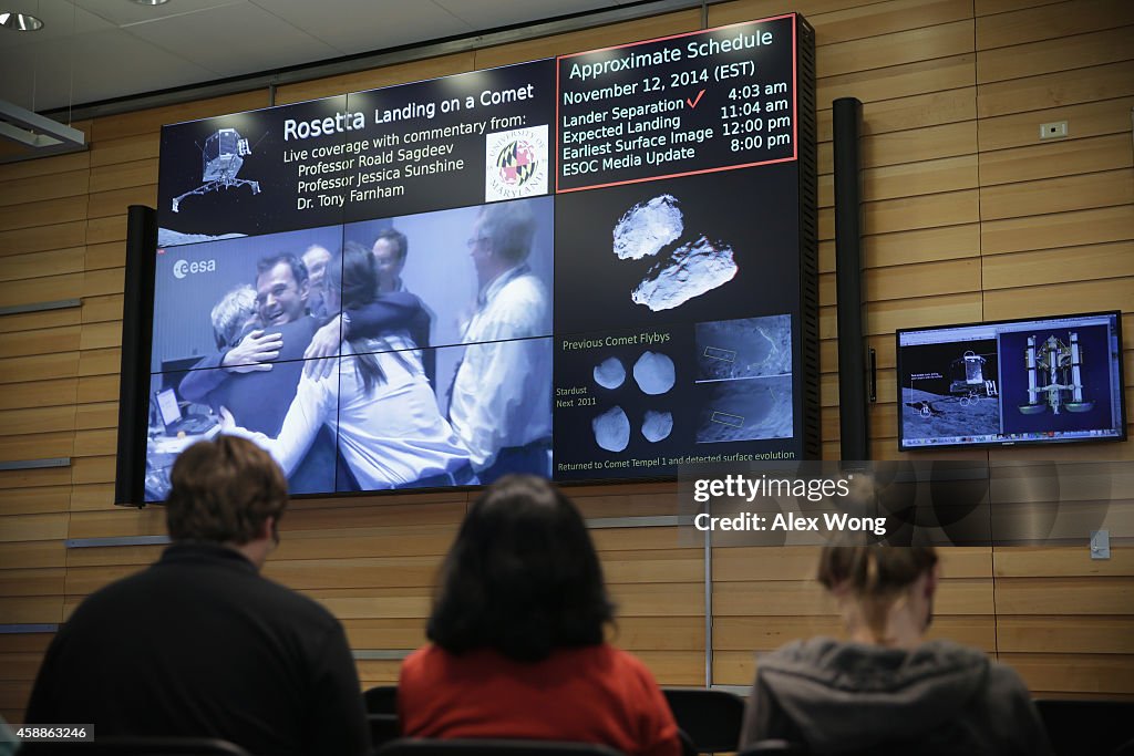 Astronomers Gather To Watch European Space Agency's Rosetta Spacecraft Comet Landing At University Of Maryland