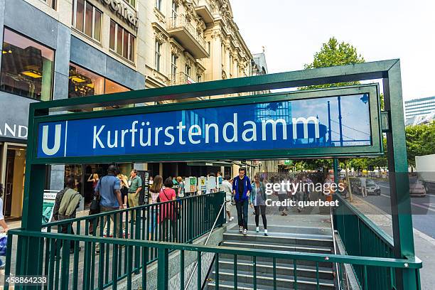 kurfürstendamm in berlin - kurfürstendamm 個照片及圖片檔